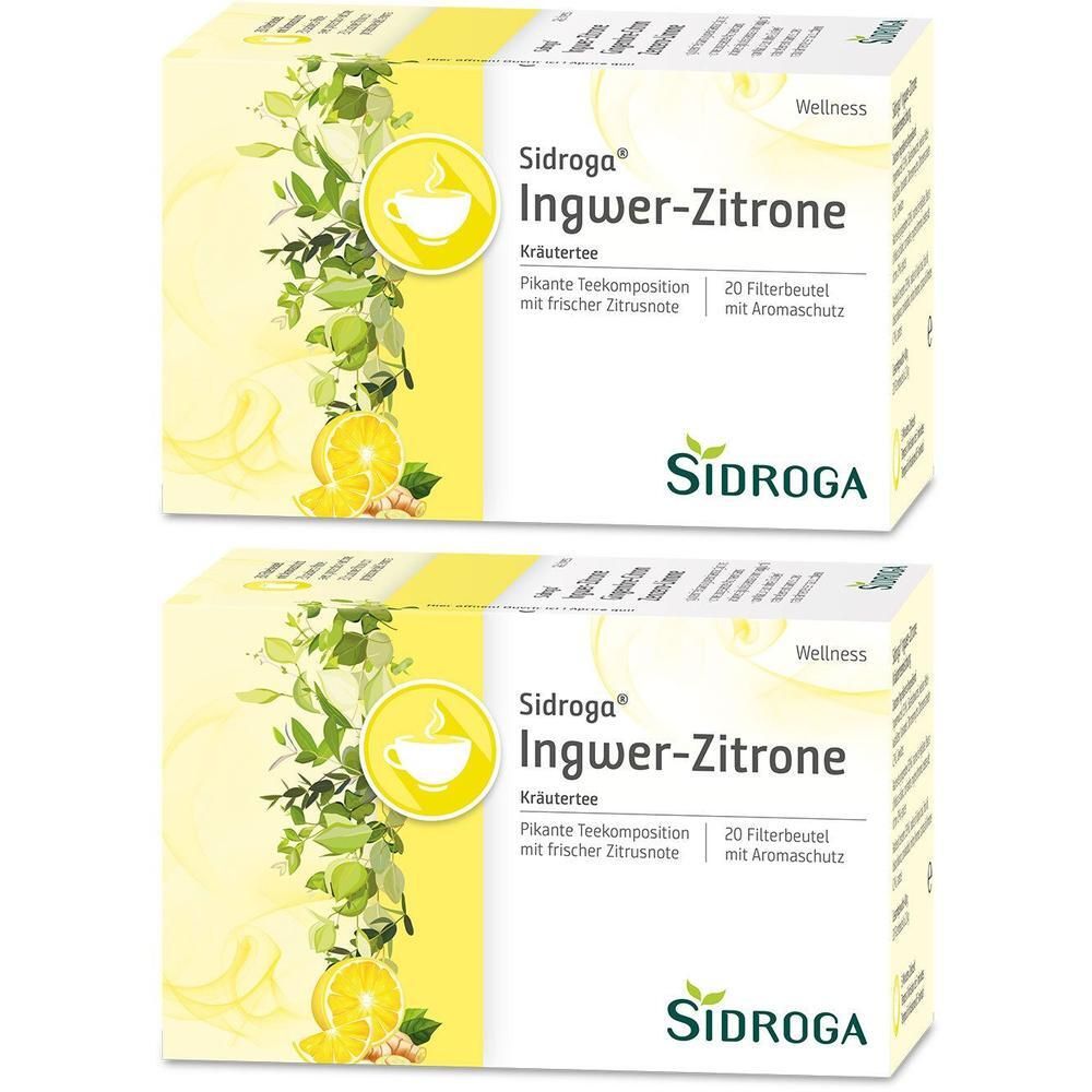 Sidroga Wellness Ingwer-Zitrone Tee Filterbeutel 2x 2x20x2 g