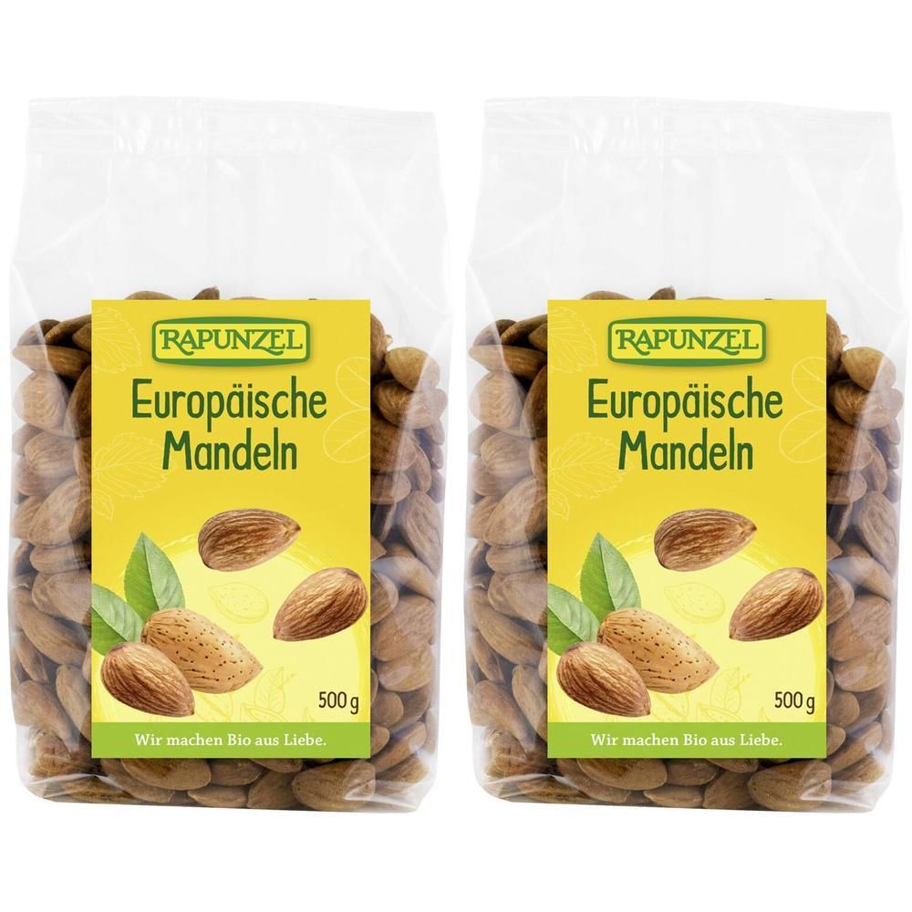 Rapunzel Bio Europäische Mandeln 2x 2x500 g Granulat