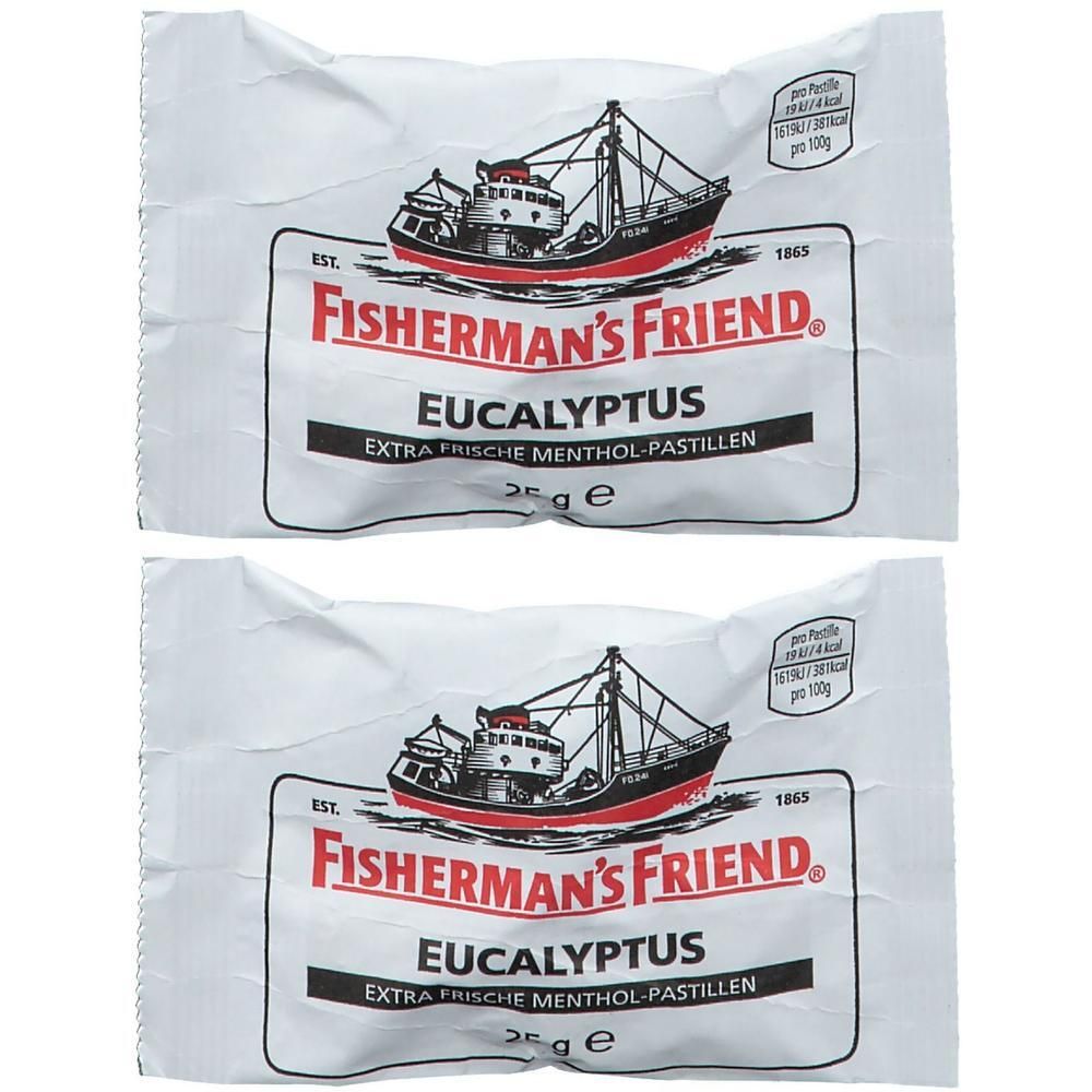 Fishermans Friend Eucalyptus mit Zucker Pastillen 2x 2x25 g