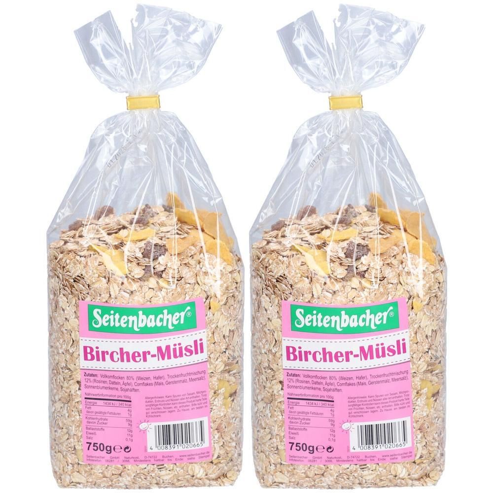 Seitenbacher Bircher Müsli 2x 2x750 g