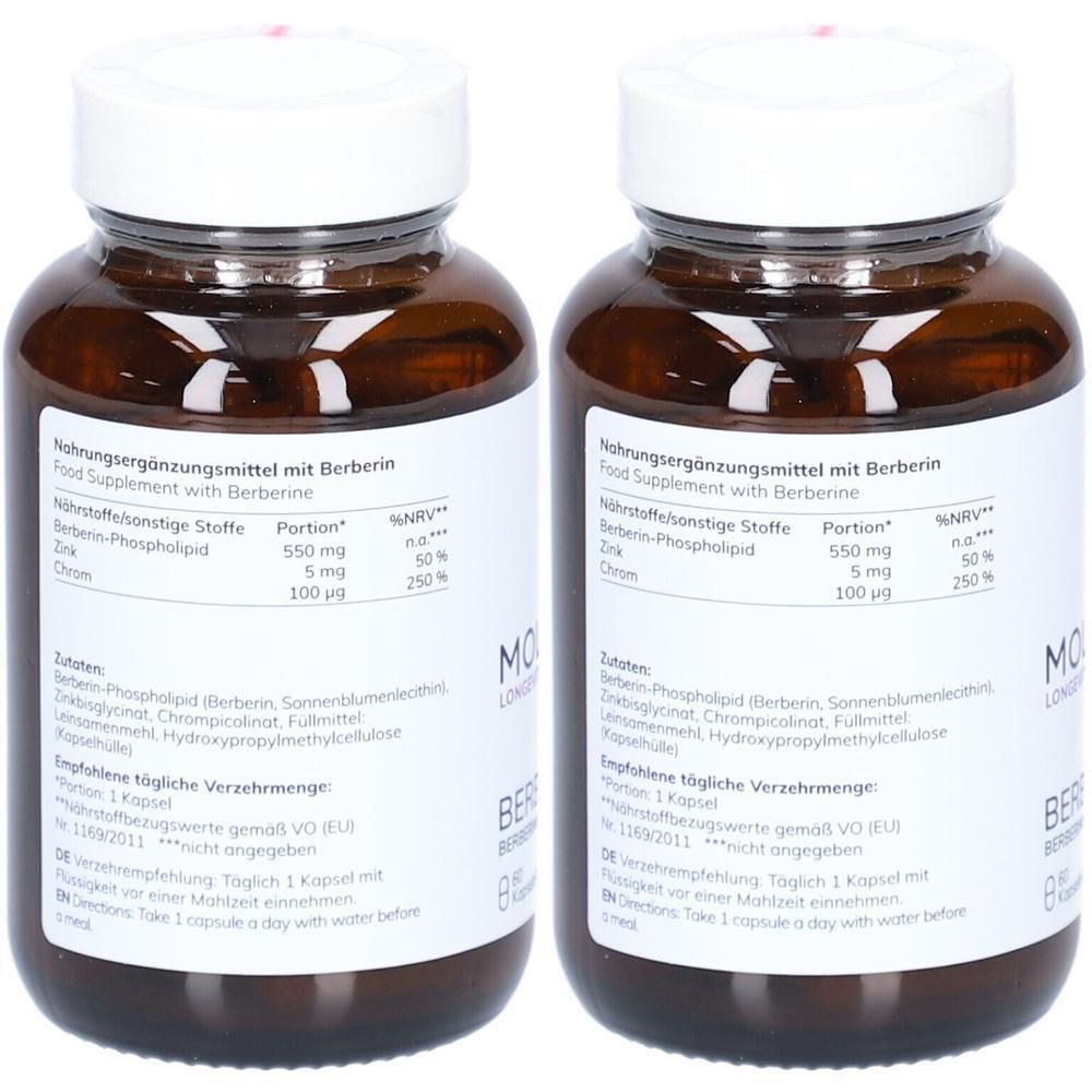 Moleqlar Berberine Mineral-Complex Kapseln 2x 2x60 St