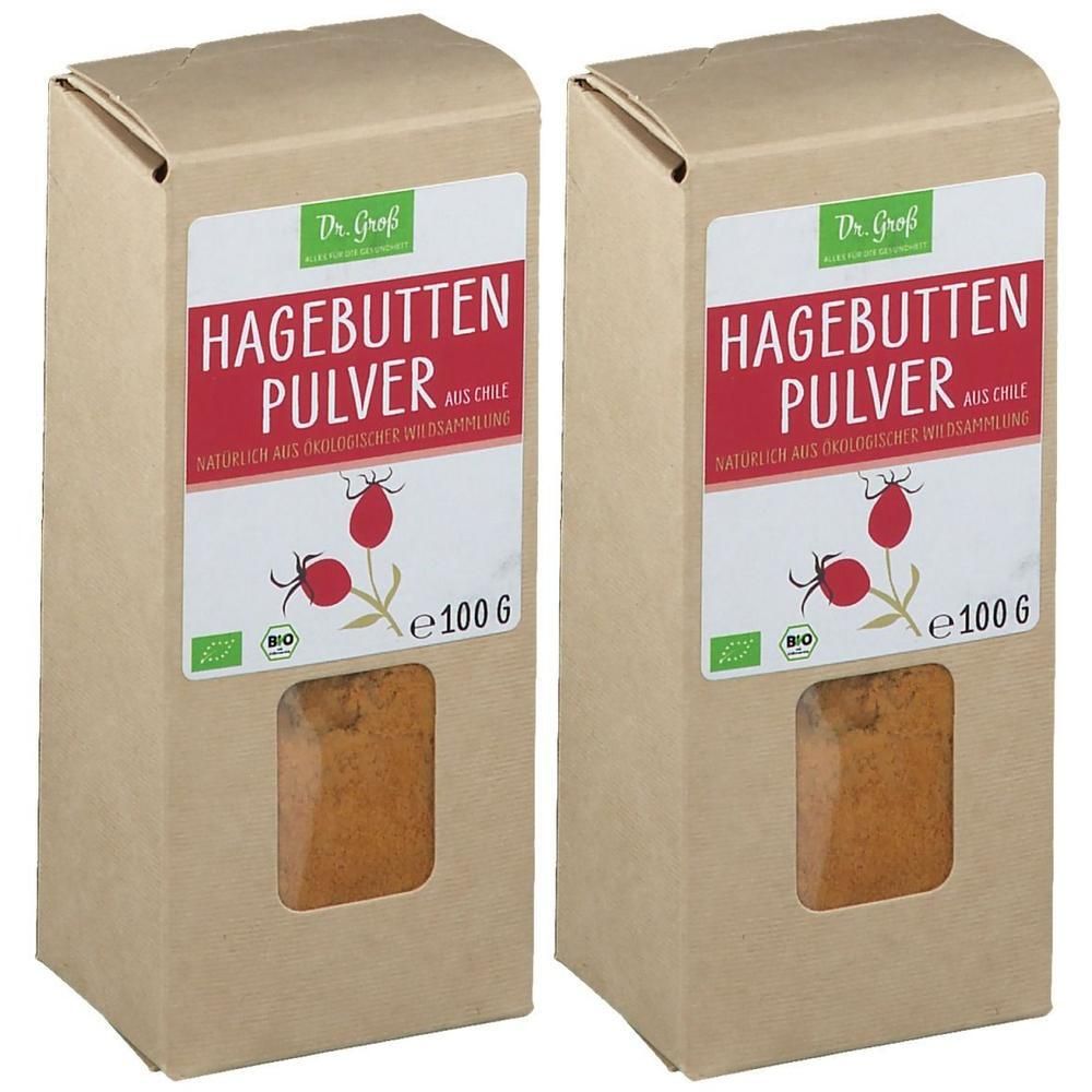 Hagebutten Pulver Bio 2x 2x100 g