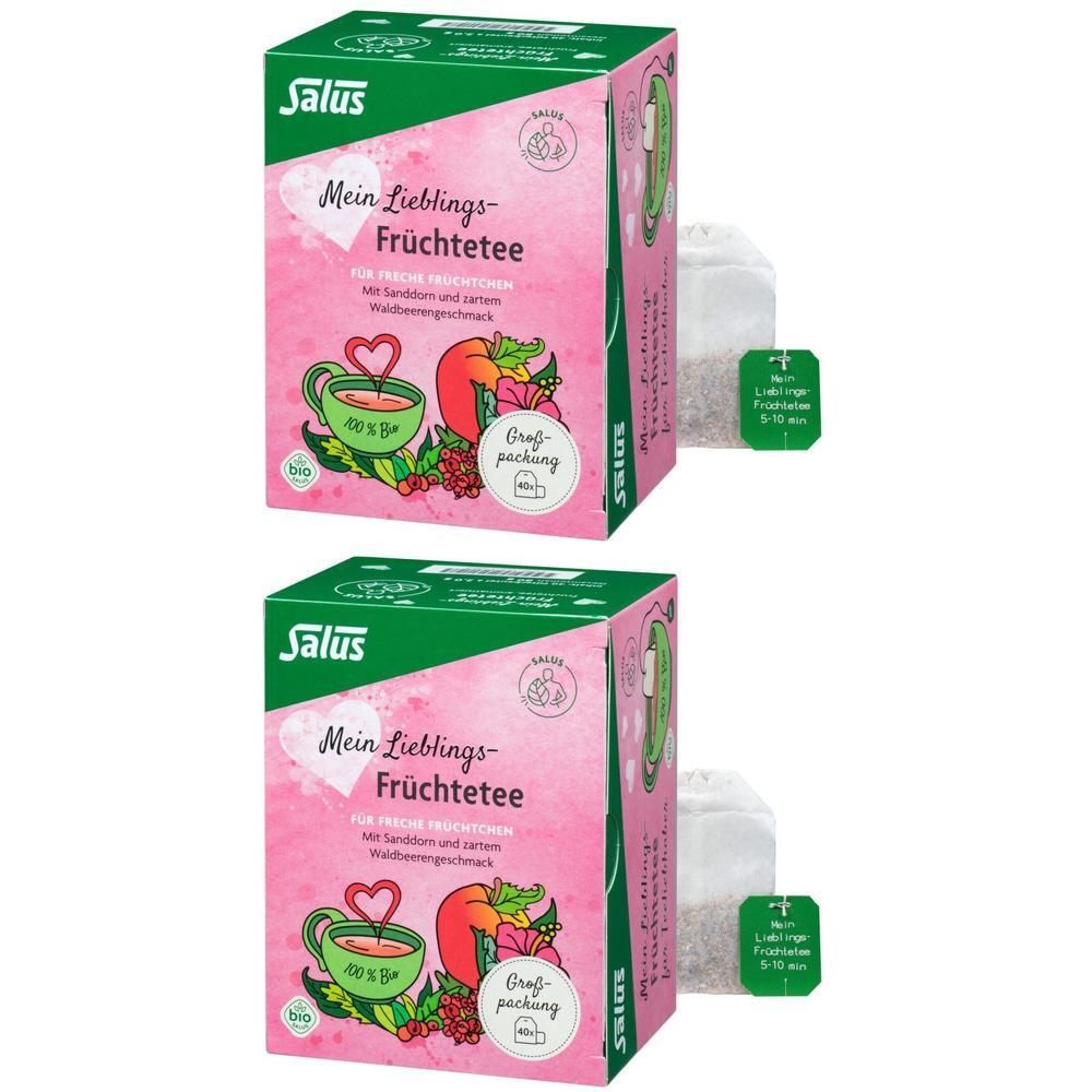 Mein LIEBLINGS-Früchte-Tee Bio Salus Filterbeutel 2x 2x40 St