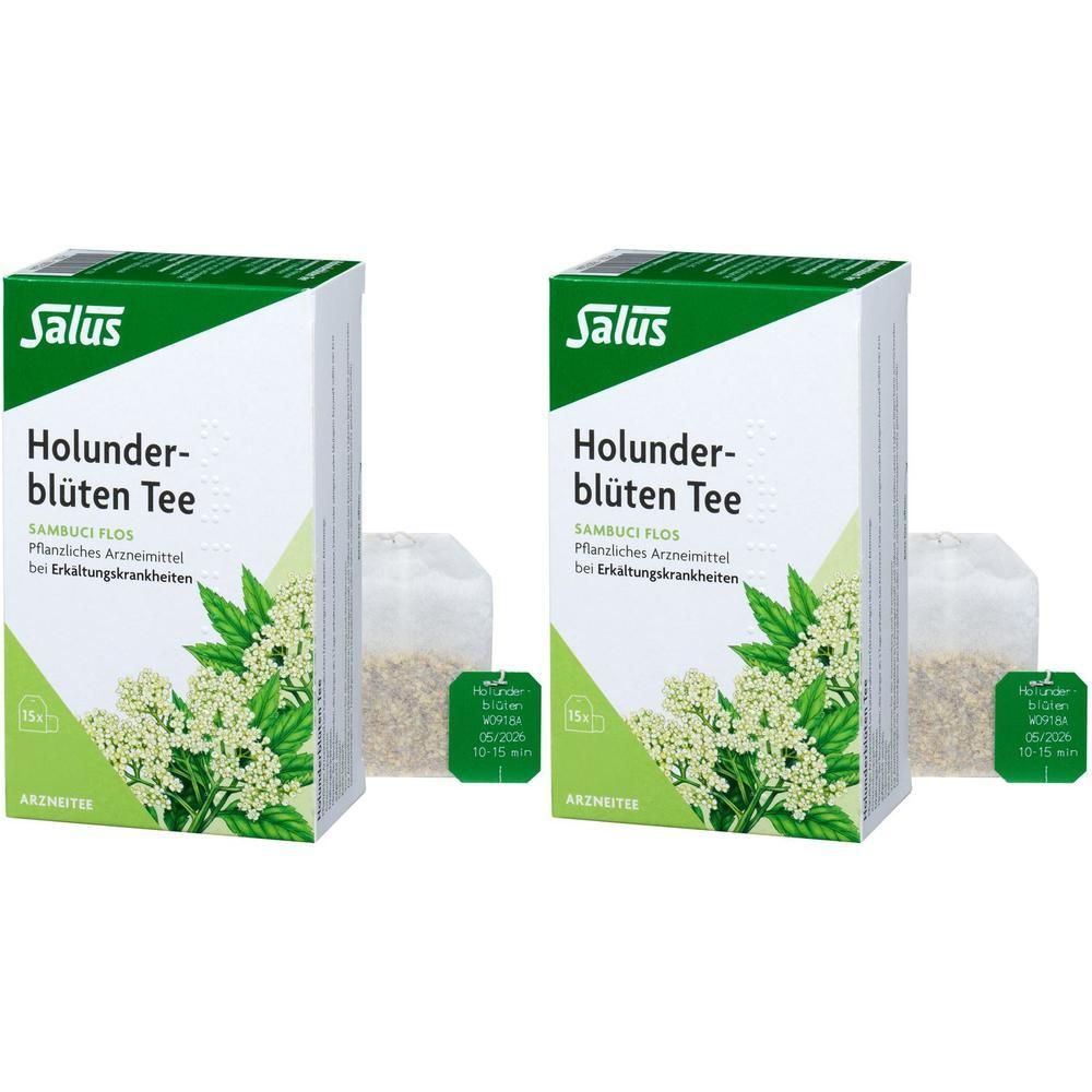 Holunderblüten Arzneitee Sambuci flos Salus Fbtl. 2x 2x15 St Filterbeutel