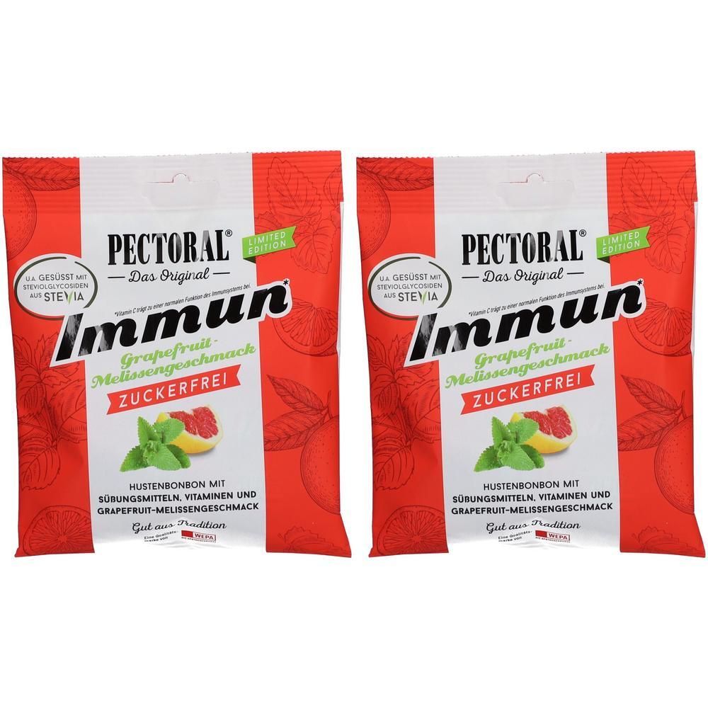 Pectoral Immun Grapefruit-Melissengeschmack Btl. 2x 2x57 g Bonbons