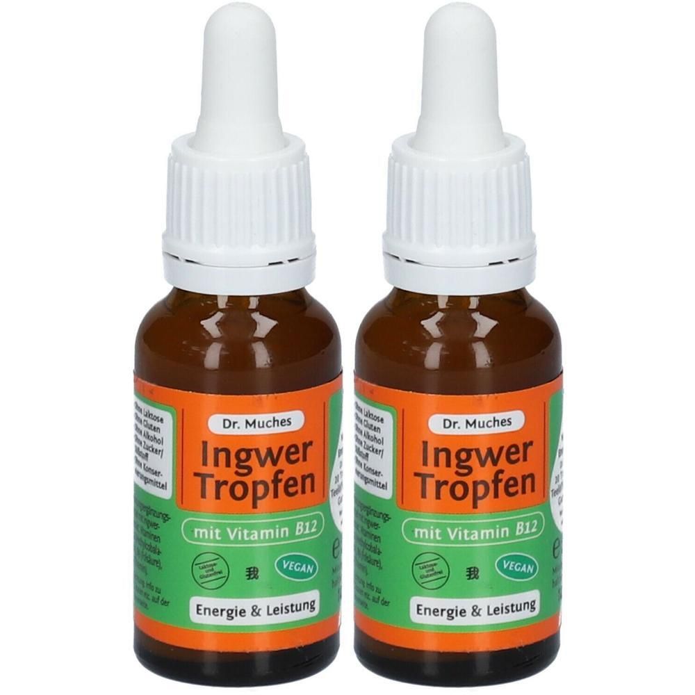 INGWERTROPFEN+Vitamin B12 Dr.Muches 2x 2x20 ml Tropfen