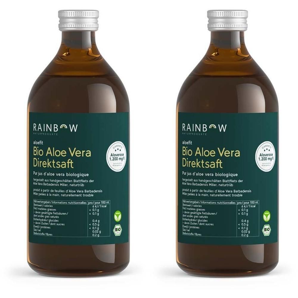 Aloefit Bio Aloe Vera Direktsaft 2x 2x500 ml Saft