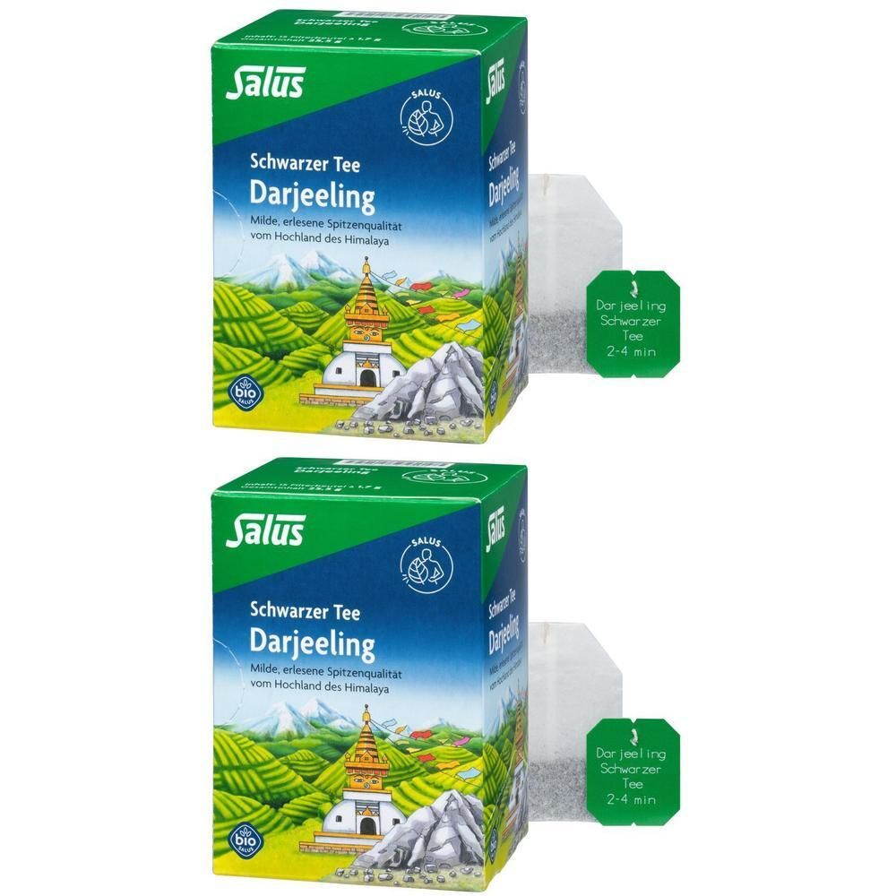 Darjeeling schwarzer Tee Bio Salus Filterbeutel 2x 2x15 St