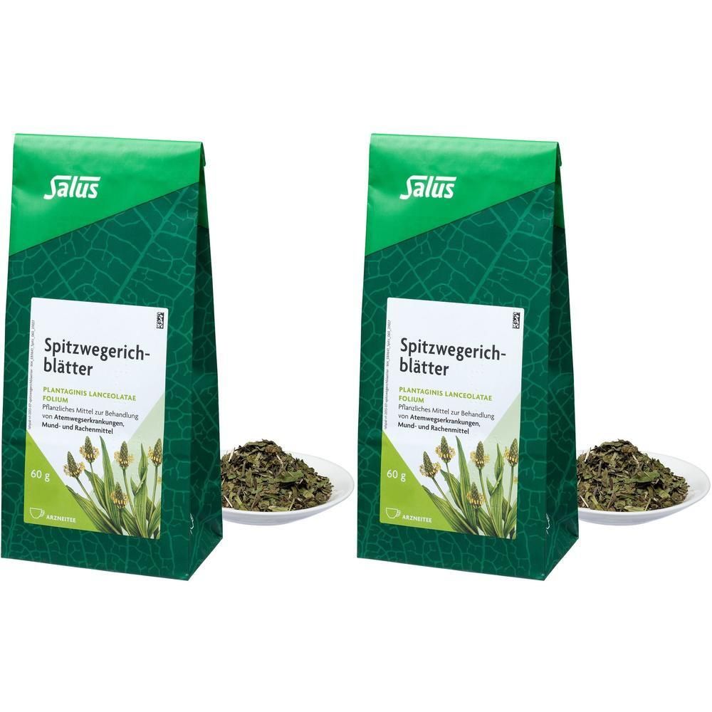 Spitzwegerichblätter Arzneitee Bio Salus 2x 2x60 g Tee