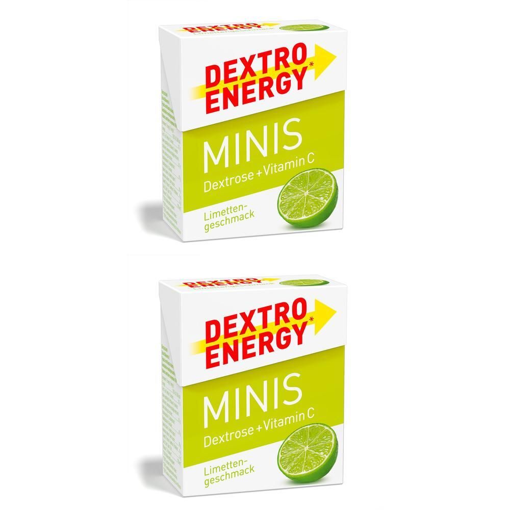 Dextro Energy minis Limette Täfelchen 2x 2x50 g