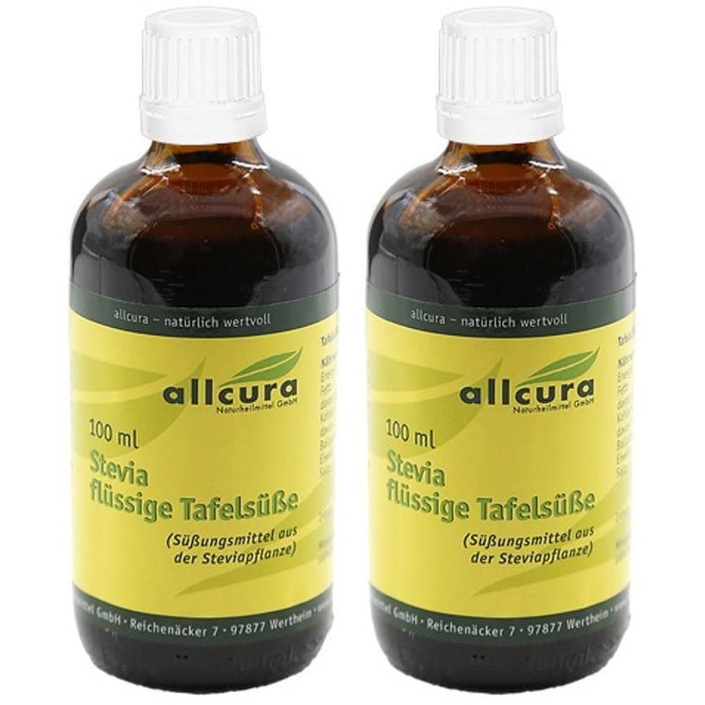 Stevia Flüssig Extrakt 2x 2x100 ml Flüssigkeit