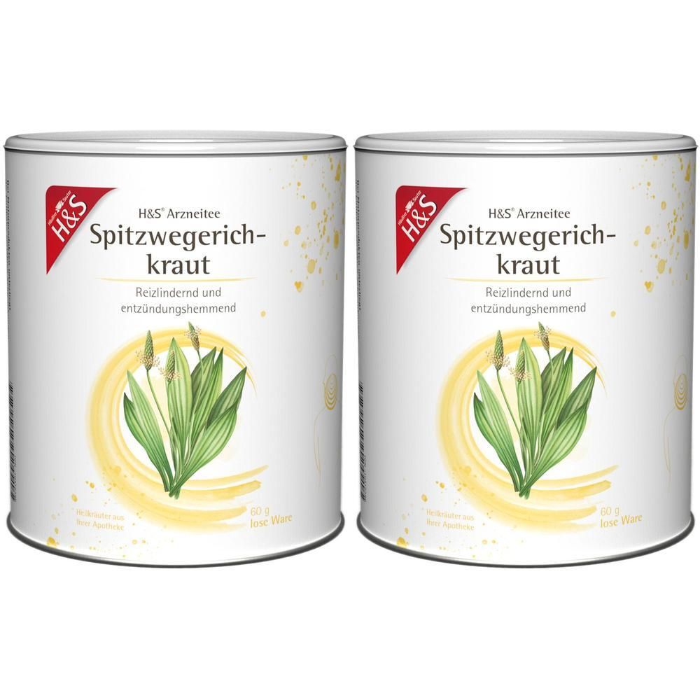 H&S Spitzwegerichkraut lose 2x 2x60 g Tee