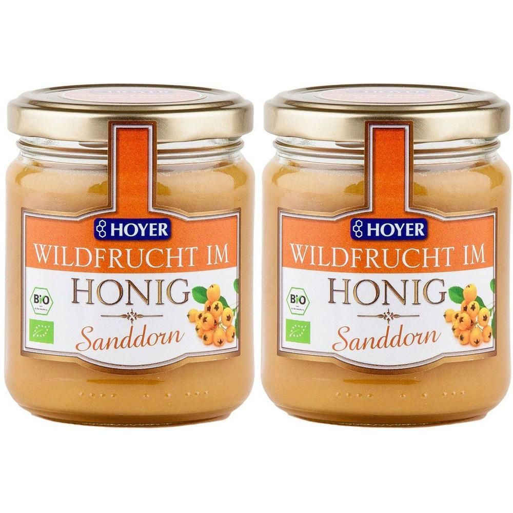 Hoyer Bio Wildfrucht im Honig, Sanddorn 2x 2x250 g