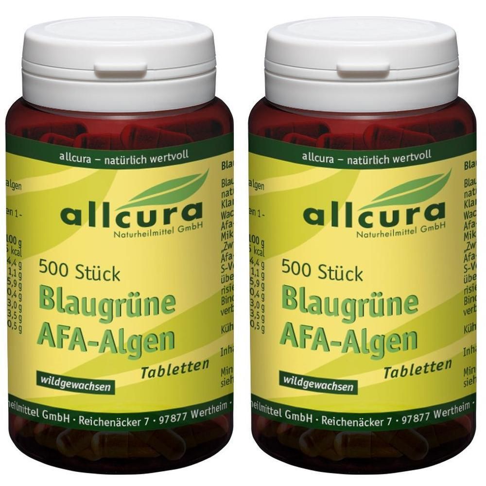AFA Algen 250 mg blaugrün Tabletten 2x 2x500 St