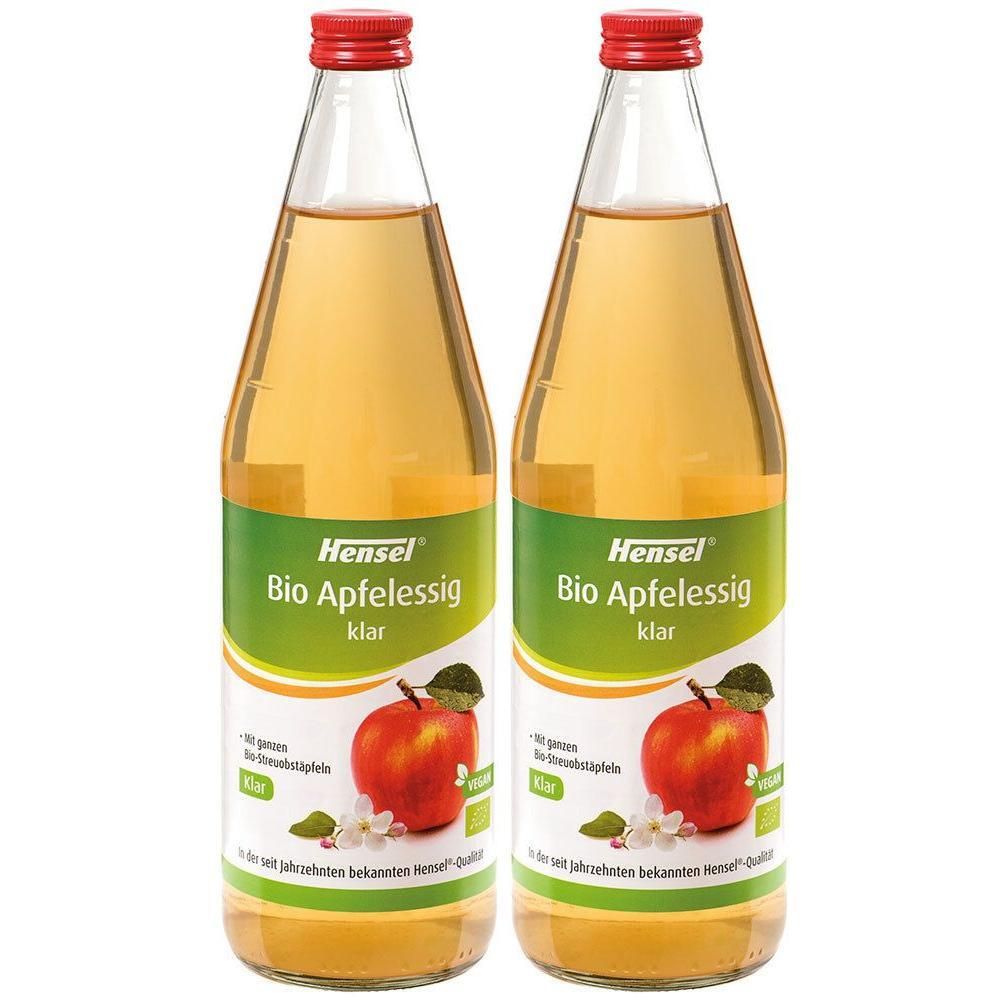 Hensel Apfelessig klar Bio 2x 2x750 ml Flüssigkeit