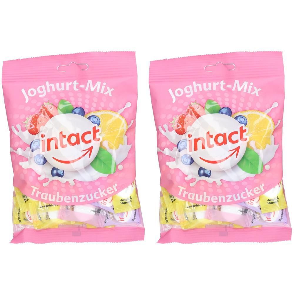 Intact Traubenzucker Beutel Joghurt-Mix 2x 2x75 g Bonbons