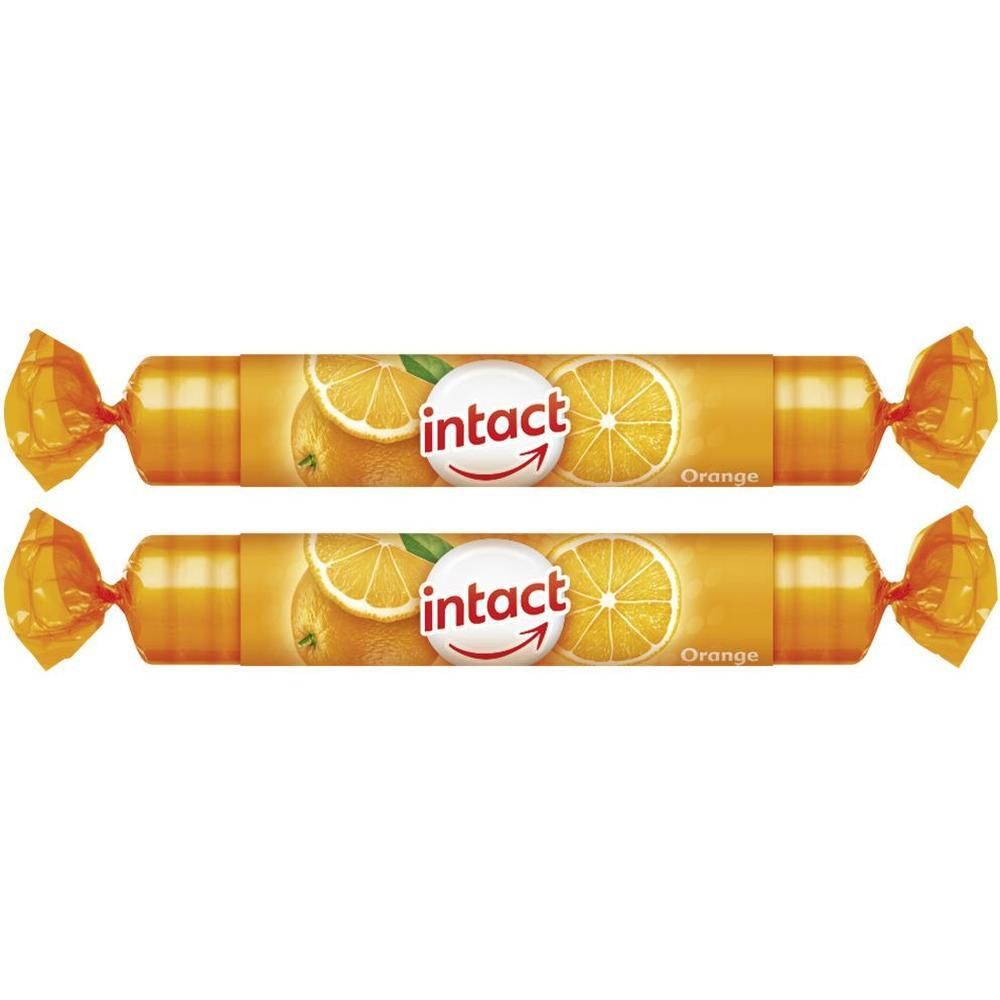 Intact Traubenzucker Rolle Orange 2x 2x1 St Tabletten