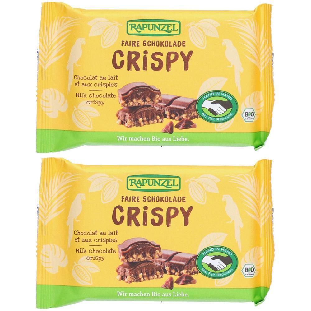 Rapunzel Vollmilch Schokolade Crispy Bio 2x 2x100 g
