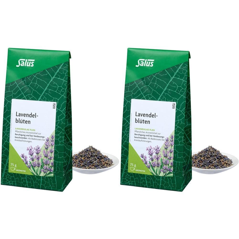 Lavendelblüten Arzneitee Lavandul.flos Bio Salus 2x 2x75 g Tee