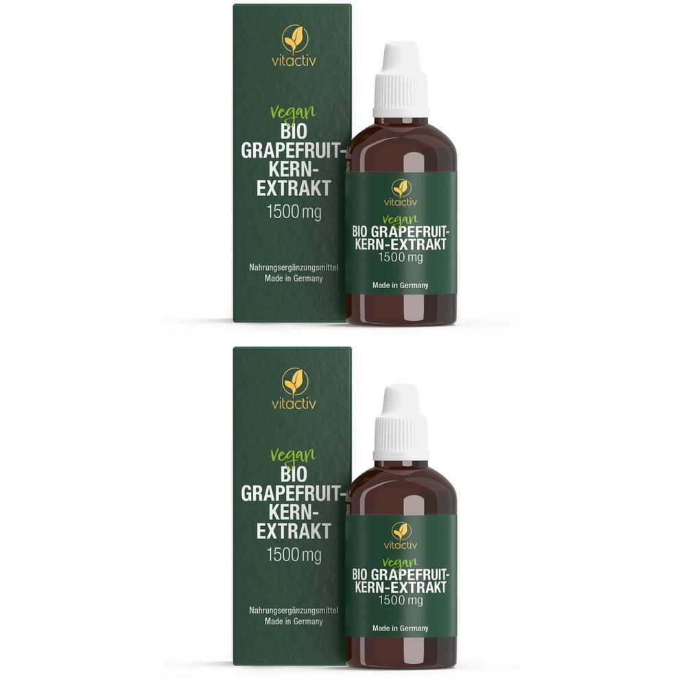 BIO Grapefruit-Kern-Extrakt 1500 mg Tropfen 2x 2x100 ml
