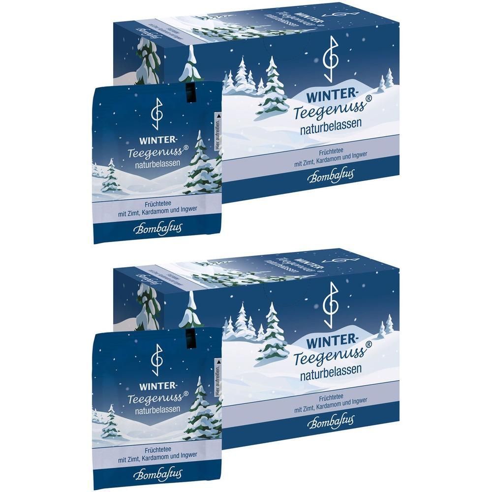 Winter-Teegenuss Zimt Kardamom Ingwer Filterbeutel 2x 2x20x2,5 g