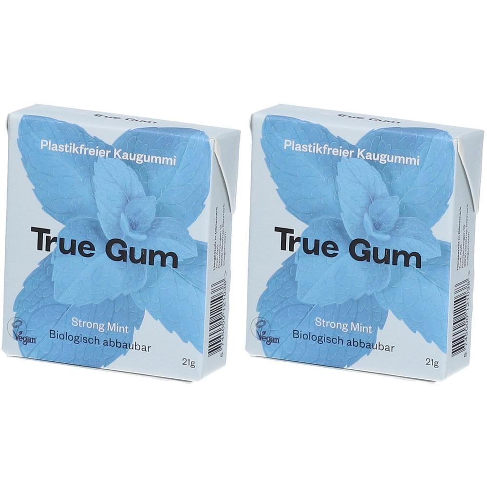 True Gum - Strong Mint, 21g 2x 2x21 g Kaugummi