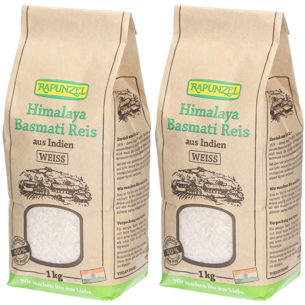 Rapunzel Himalaya Basmati Reis weiß 2x 2x1000 g