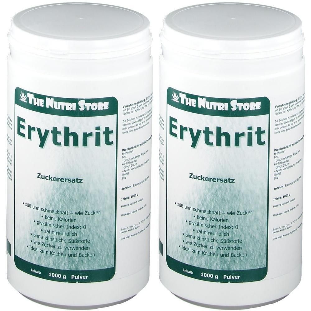 Erythrit Zuckerersatz Pulver 2x 2x1000 g
