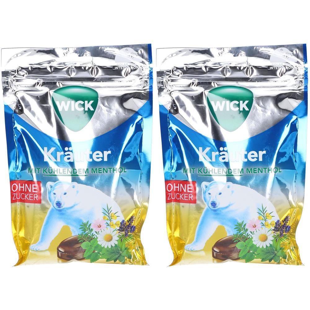 Wick Kräuter Bonbons 2x 2x72 g