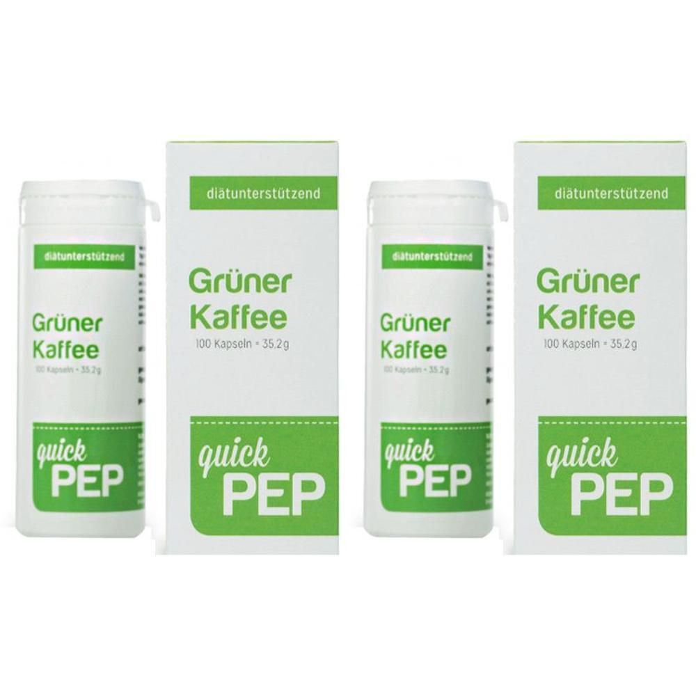 Quickpep grüner Kaffee Kapseln 2x 2x100 St
