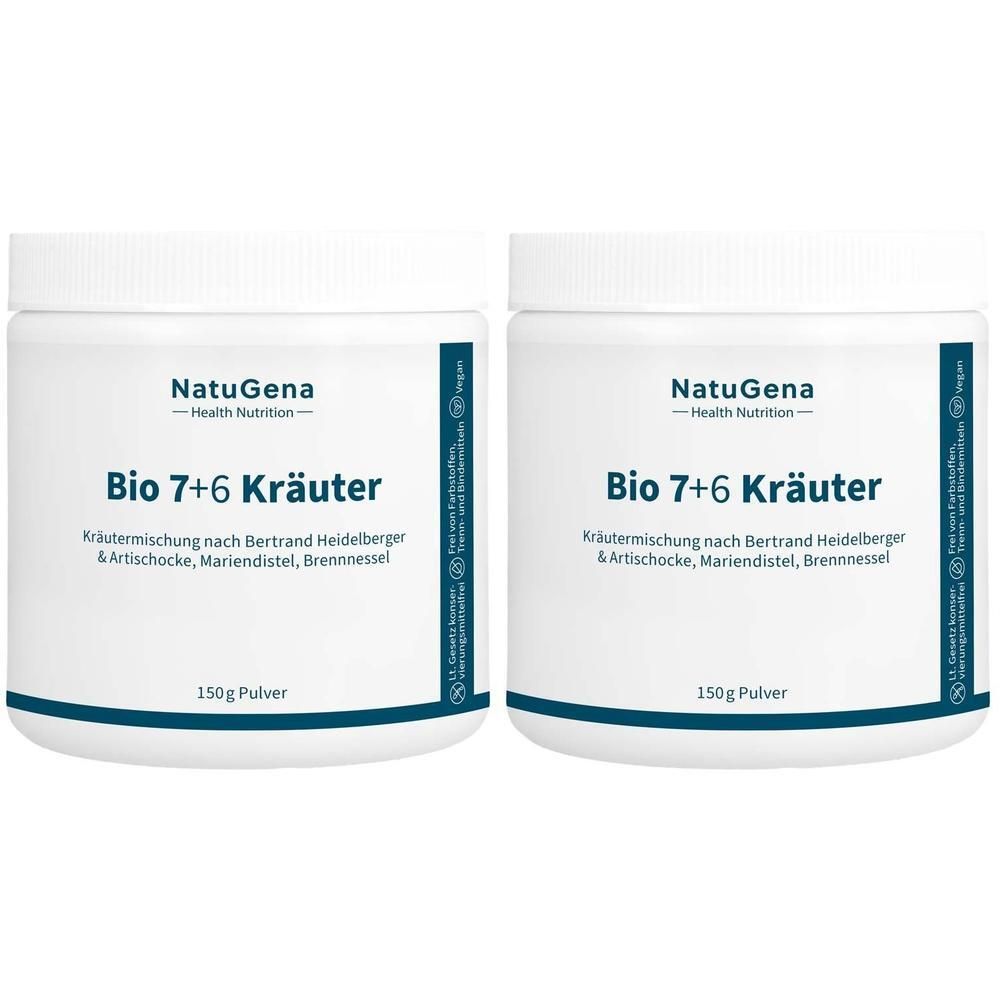 BIO 7+6 Kräuter Artischocke+Mariendistel veg.Pulv. 2x 2x150 g Pulver