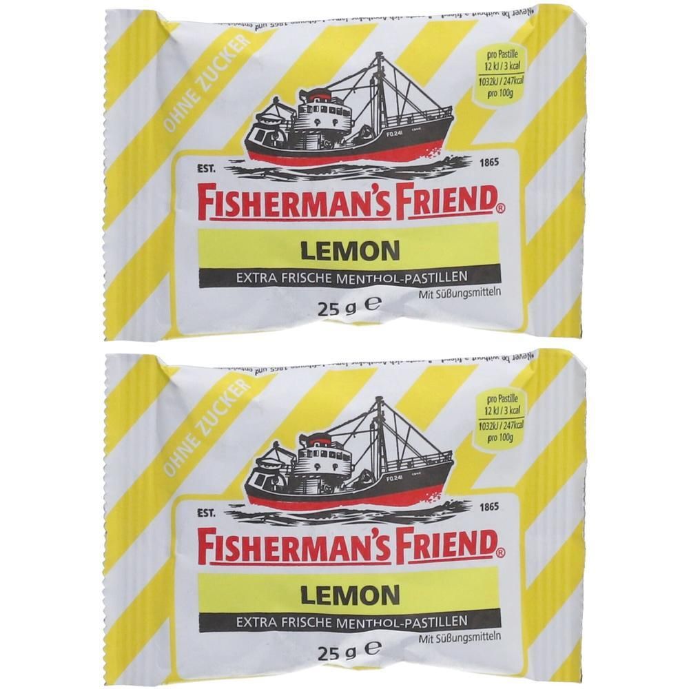 Fishermans Friend Lemon ohne Zucker Pastillen 2x 2x25 g