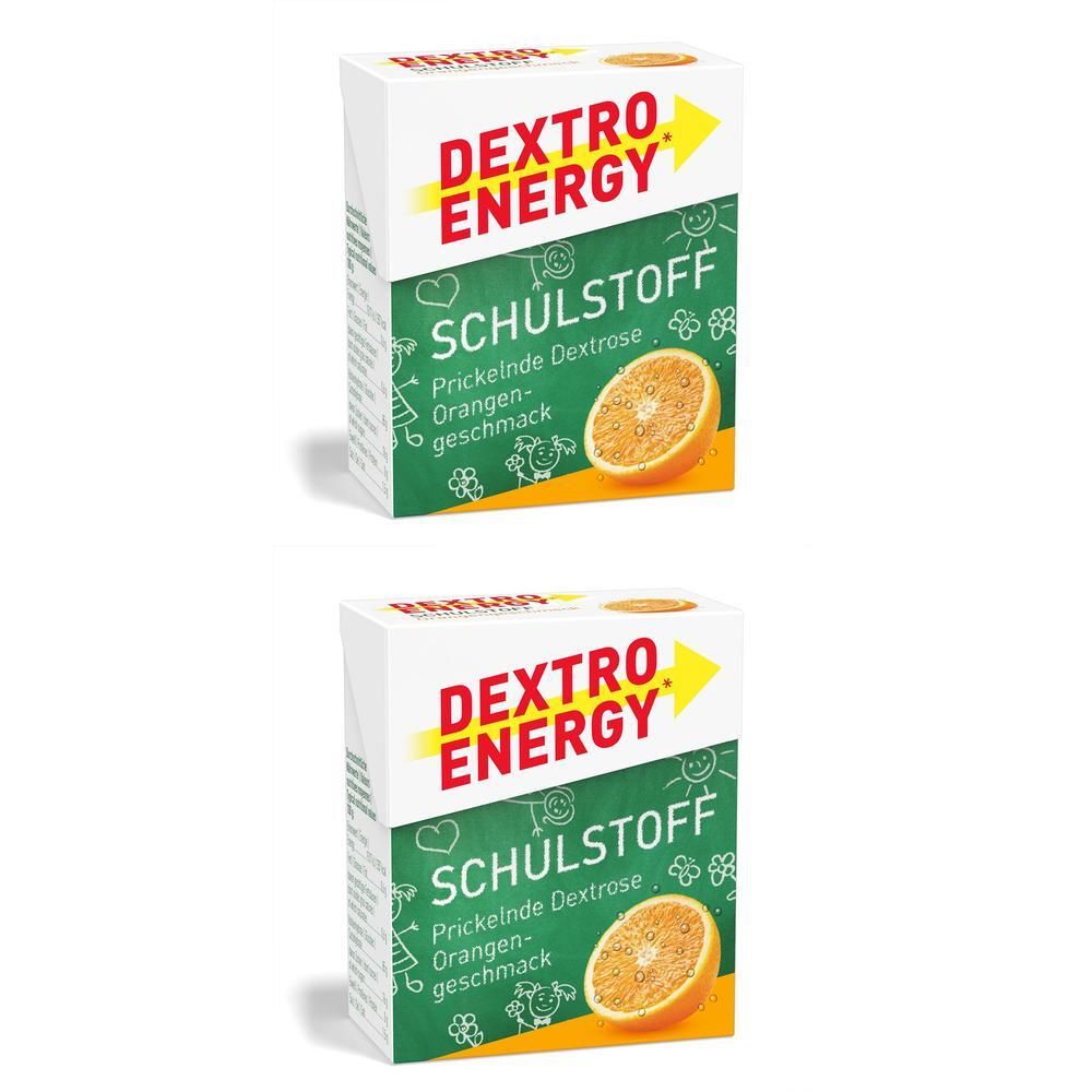 Dextro Energy Schulstoff Orange Täfelchen 2x 2x50 g