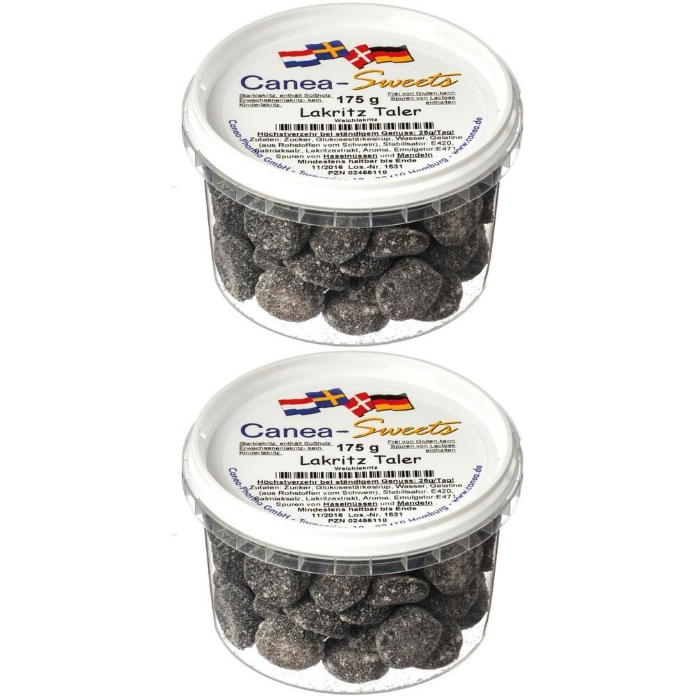 Lakritz Taler Weichlakritz 2x 2x175 g Bonbons