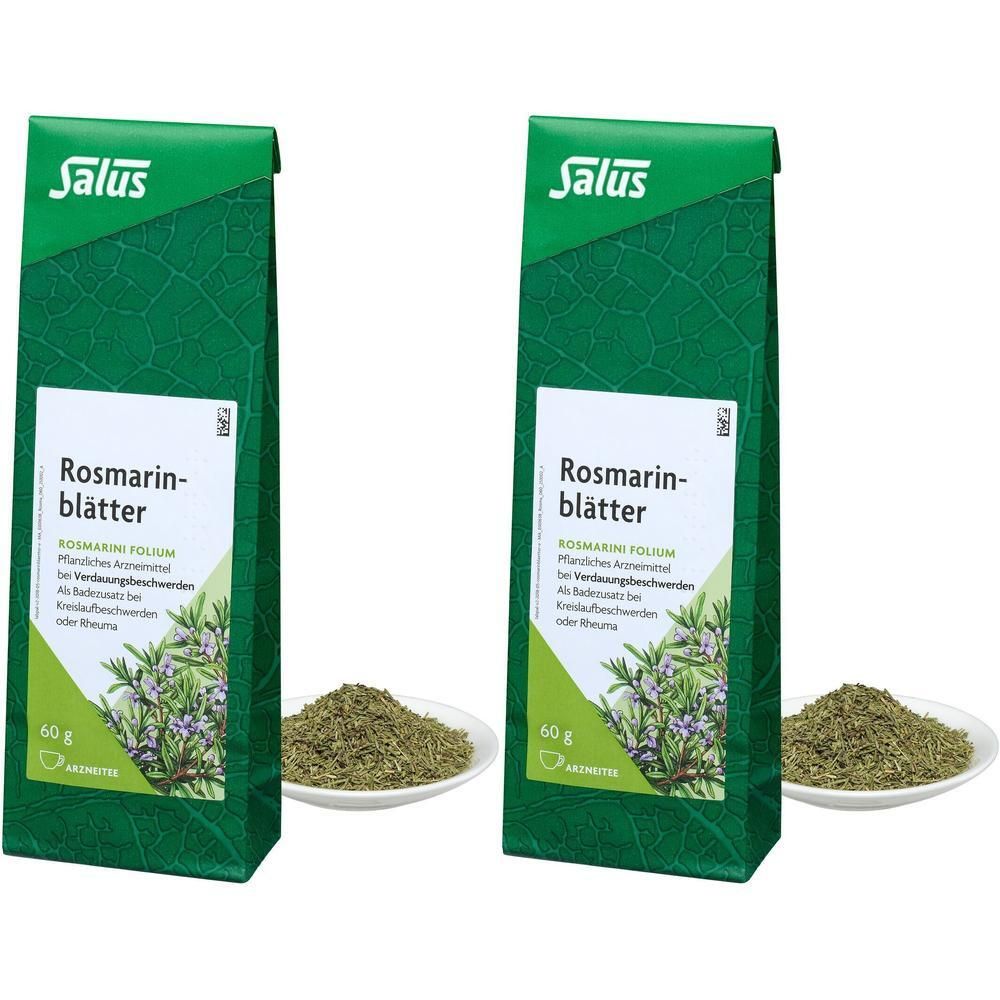 Rosmarinblätter Arzneitee Rosmarini folium Salus 2x 2x60 g Tee
