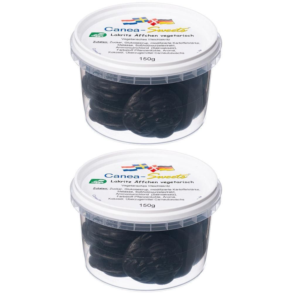 Lakritz Äffchen vegetarisch 2x 2x150 g Bonbons
