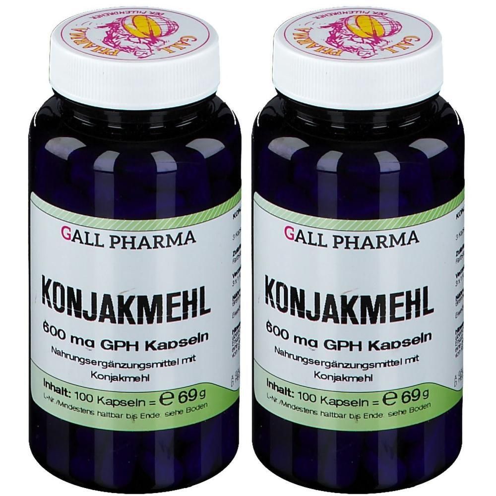 Konjakmehl 600 mg Kapseln 2x 2x100 St