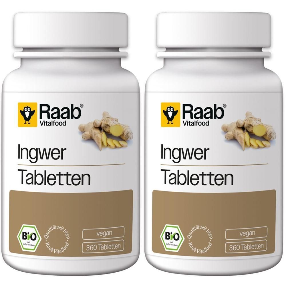 Raab Vitalfood Ingwer Bio Tabletten 2x 2x360 St