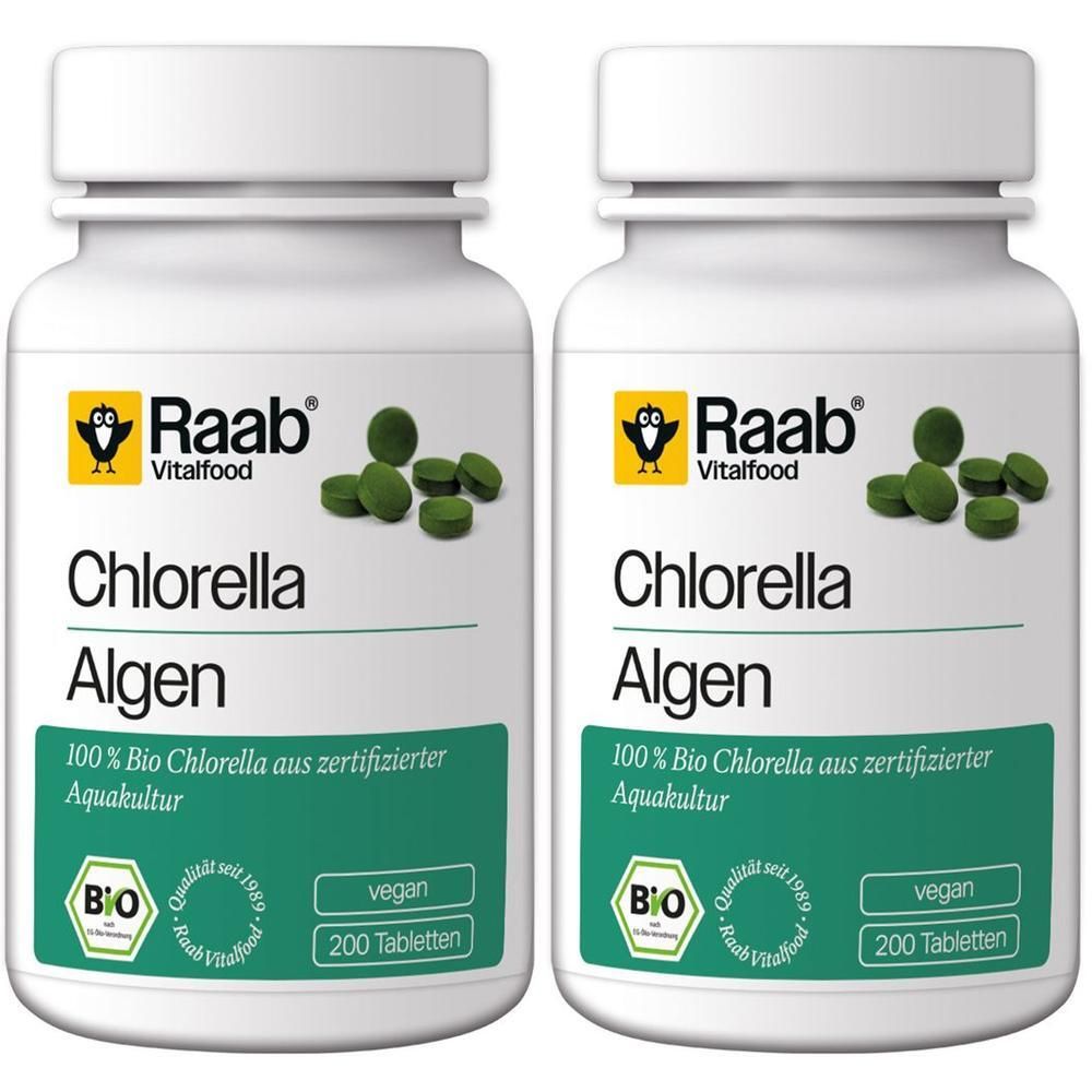 Raab Vitalfood Chlorella Bio Tabletten 2x 2x200 St