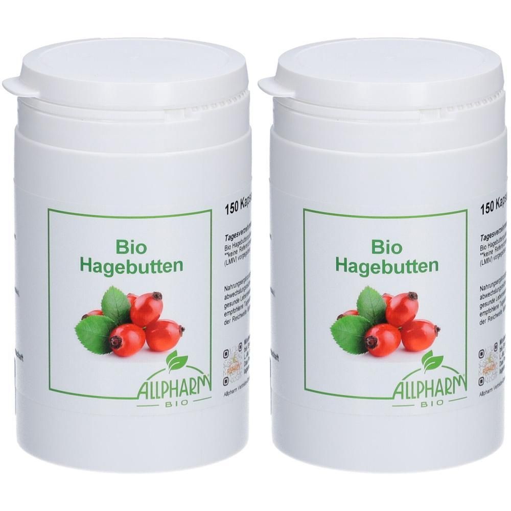 BIO Hagebutten Allpharm Premium Kapseln 2x 2x150 St