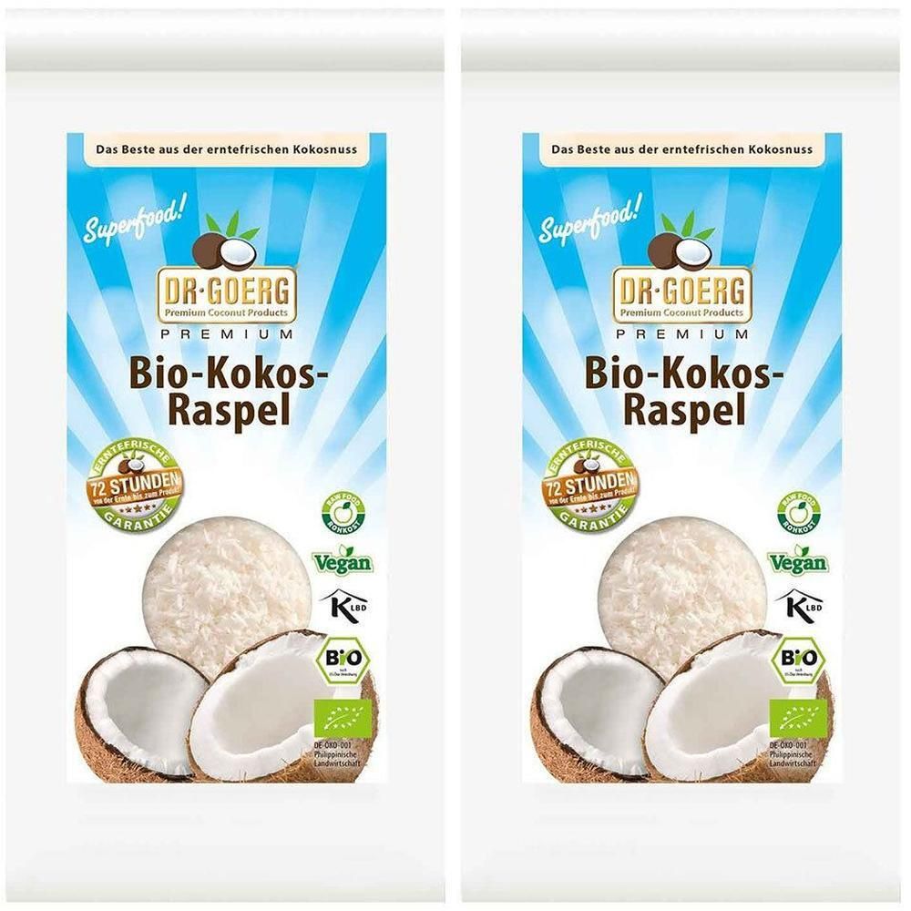 Dr. Goerg Bio Premium Kokosraspeln 2x 2x300 g Granulat