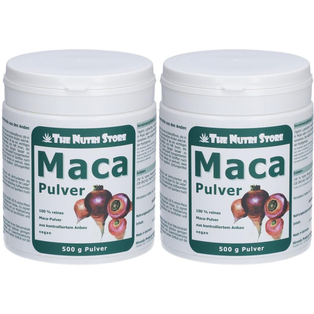 Maca 100% PUR 2x 2x500 g Pulver