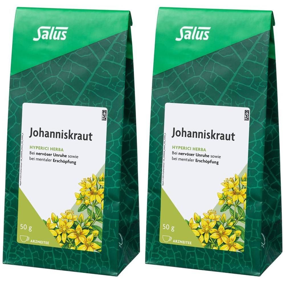 Johanniskraut Arzneitee Hyperici herba Bio Salus 2x 2x50 g Tee