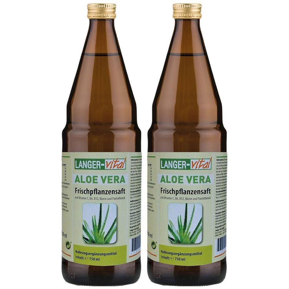 Aloe Vera 99,6%+Vitamine Saft 2x 2x750 ml