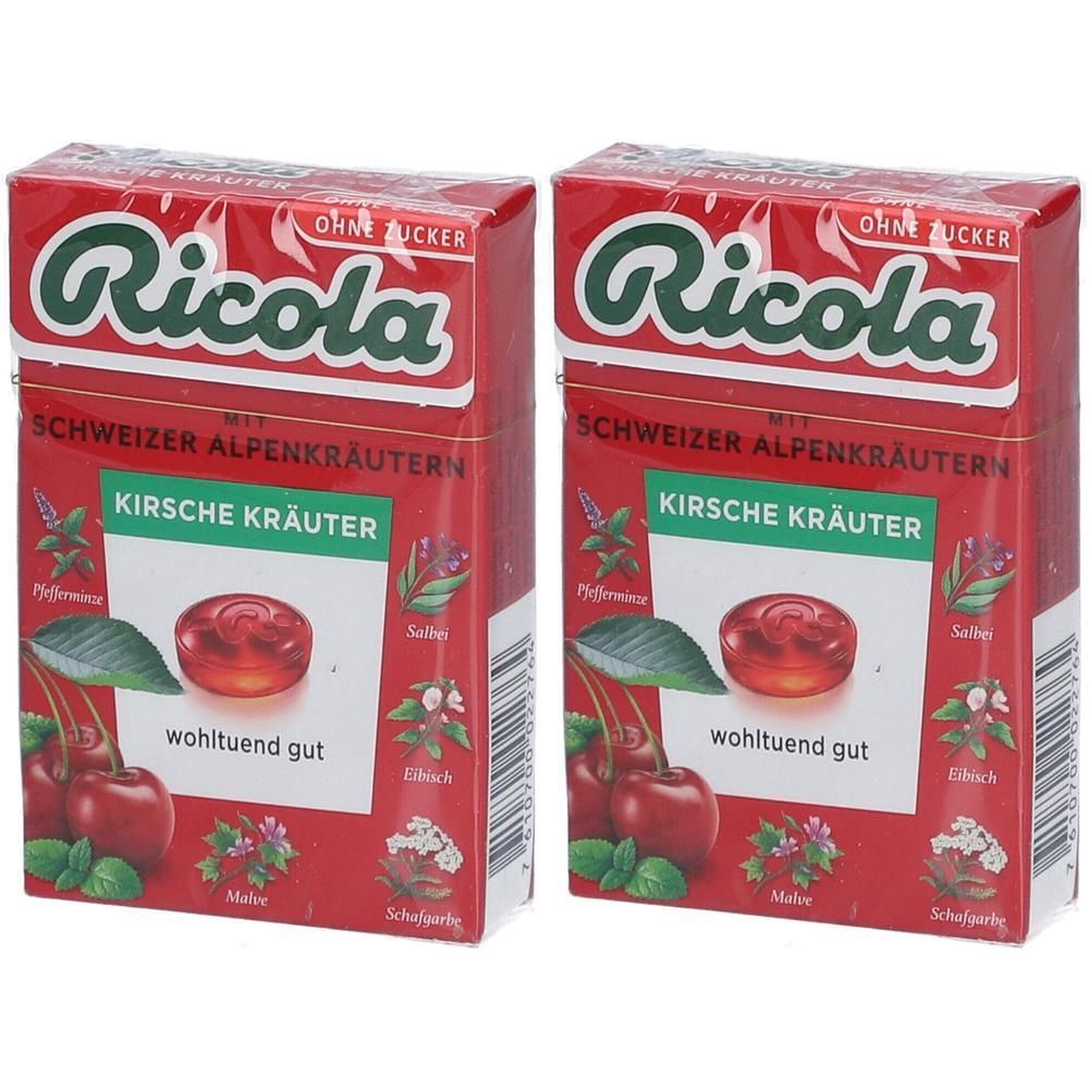 Ricola o.Z.Box Kirsche Kräuter Bonbons 2x 2x50 g