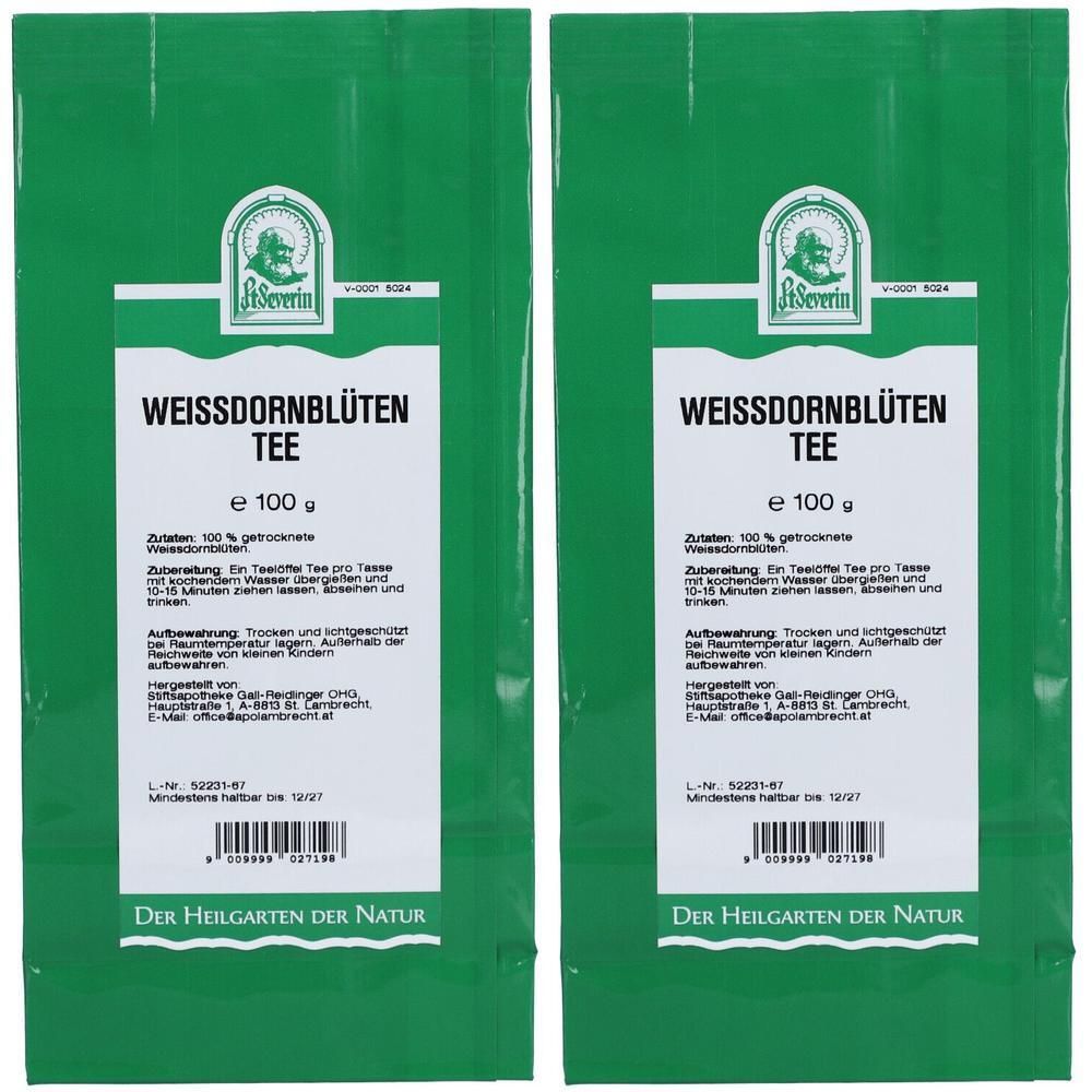 Weissdornblüten Tee 2x 2x100 g