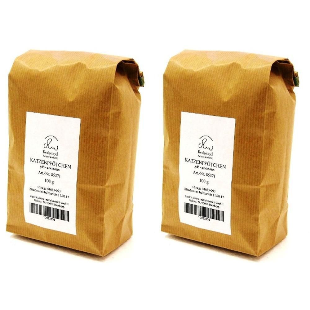 Katzenpfötchen gelb geschnitten 2x 2x100 g Pulver