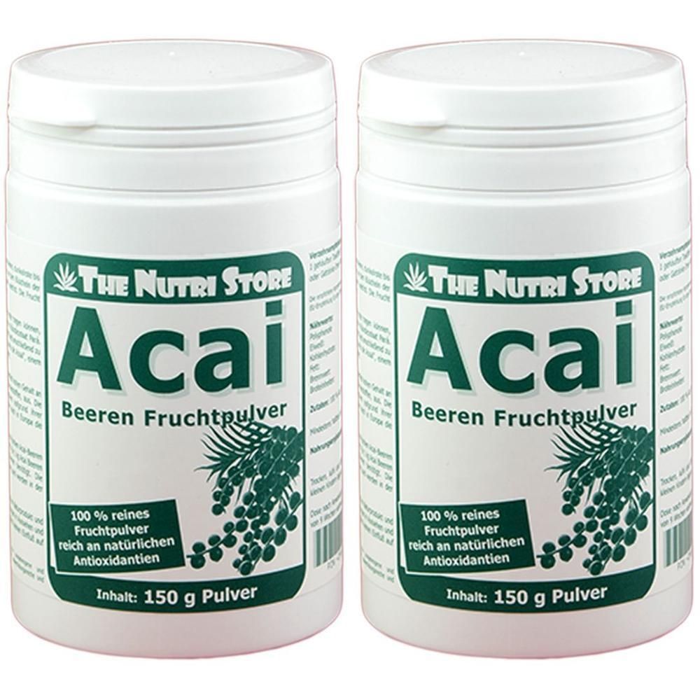 Acai Beeren Fruchtpulver 2x 2x150 g Pulver