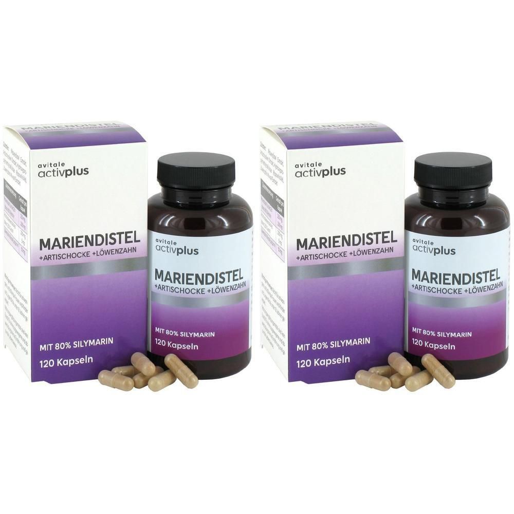Activplus Mariendistel+Artischocke+Löwenzahn Kaps. 2x 2x120 St Kapseln