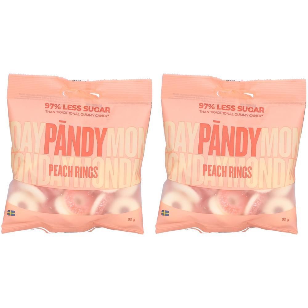 Pändy – Peach Ringse 2x 2x50 g